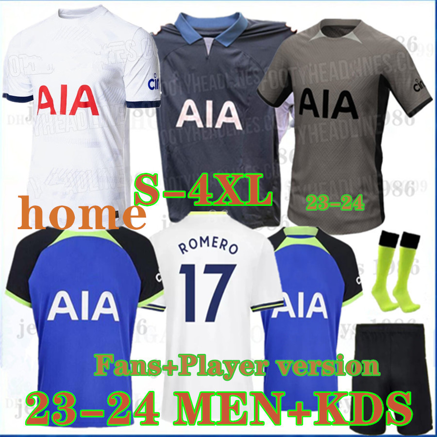 

23 24 SON Soccer JerseyS 2023 2024 Tottenham jersey Football shirt BERGWIJN PERISIC LENGLET REGUILON KULUSEVSKI BENTANCUR RICHARLISON KANE SPENCE Men KIDS S 4XL 999, 23-24 away