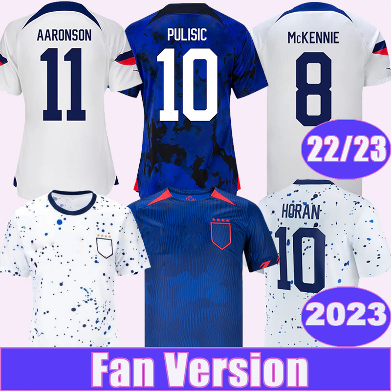 

2023 UniTEd PULISIC MORRIS Mens Soccer Jerseys National Team 22 23 AmERica DEST McKENNIE YEDLIN ACOSTA AARONSON StaTEs Home Away Football Shirt Uniforms, Qm10642 22 23 home no patch