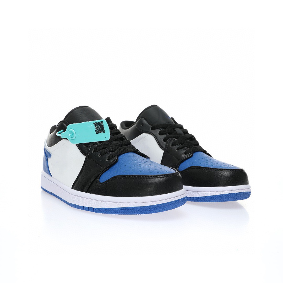 Chaussures de basket Jumpman 1 LOW Royal toe Blue 1S OG Hommes / Femmes Sport Sneaker Avec Boîte D'origine