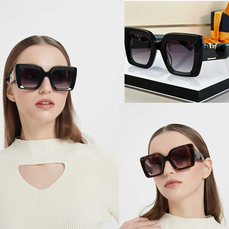 Lady oversized square sunglasses Fashion designer square frame engraved with classic letter logo Womens stage fashion show Outdoor personalized g-image-865880856
