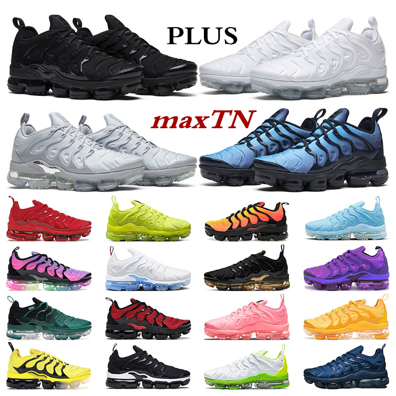 

men running shoes tn plus vapor for max womens tns triple black white University Blue Midnight Navy outdoor sports sneaker trainers big size 5.5-13, Violet blue