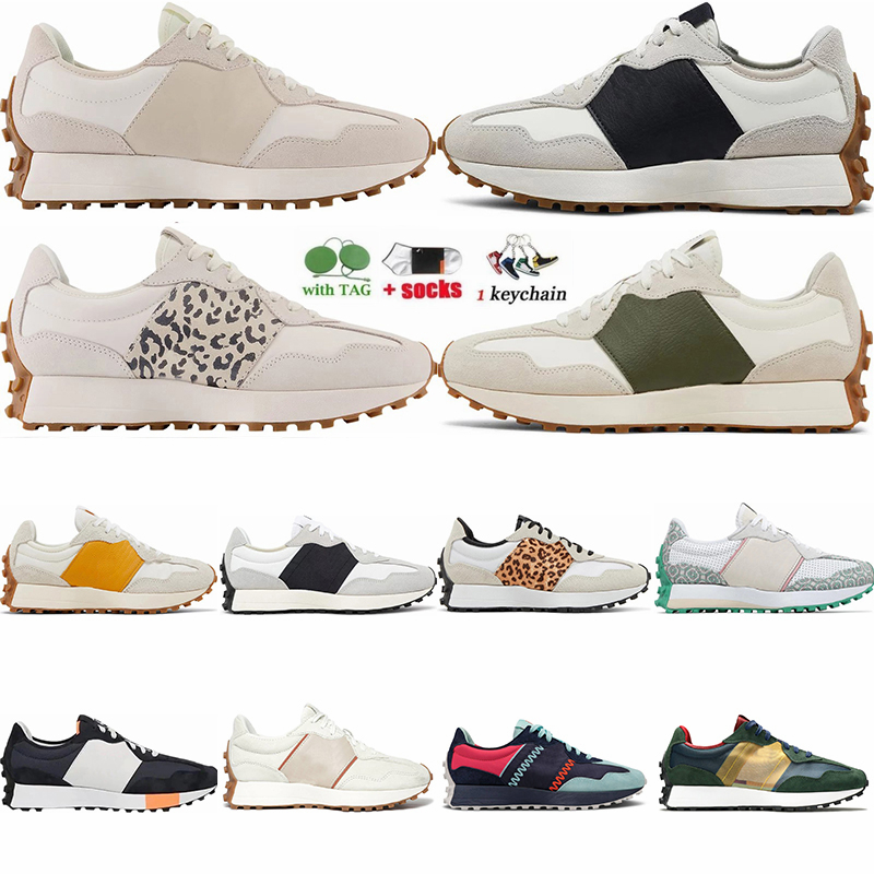 

327 Shoes For Men Women Moonbeam Outerspace Turtledove White Gum Leopard Sea Salt Golden Hour Summer Fog 327S Retro Dad Sneaker Jogging Walking Running Trainer, 36