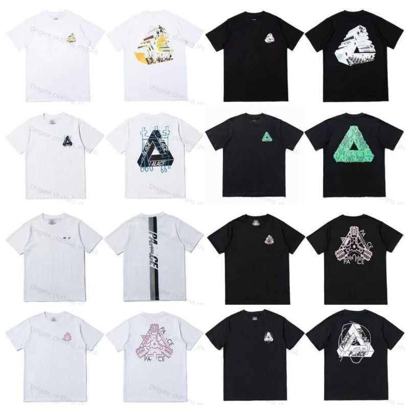 

Designer polo t shirt palaces shirts short sleeves triangle graffiti print trendy T shirts for men women Loose Summer Hip Hop High Street 112