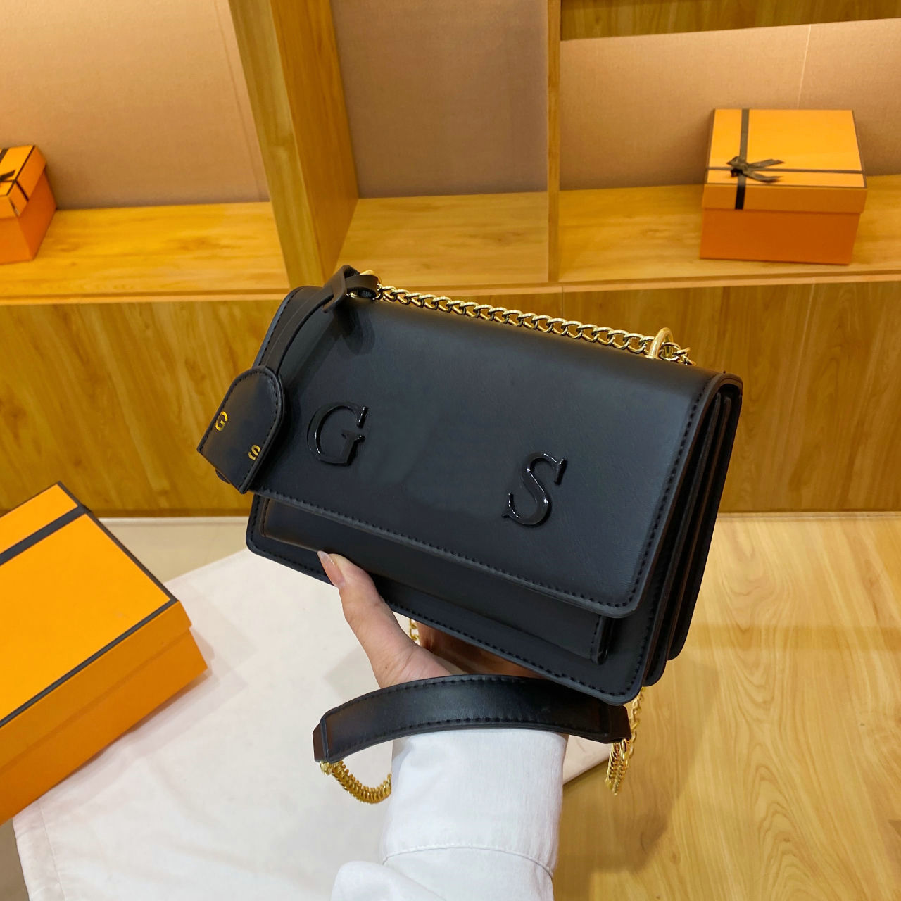 

Accessories Packaging bags women Organizers Ladies Bag Fashion Handbag Bags Luxury Leather Ladies Designer Quality Handbag Top Shoulder Bag, Brown