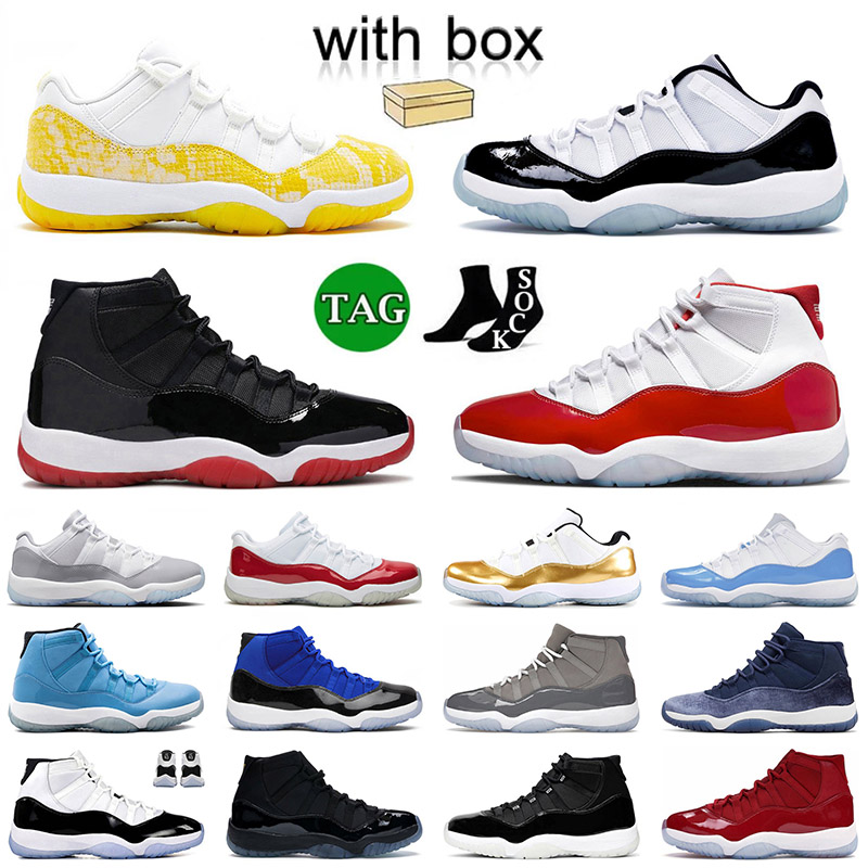 

With Box Men Basketball Shoes Cherry 11s Jumpman Tour Yellow Low Concord Bred High 25th Anniversary Jubilee Space Jam Mens Women Trainers Sneakers 36-47, A63 cool grey 2021 40-47