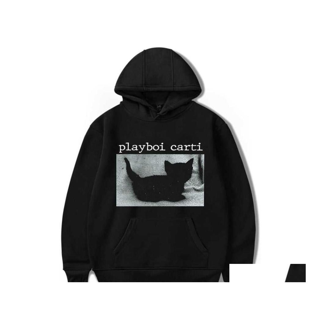 

Men'S Hoodies Sweatshirts Playboi Carti Hoodie Unisex Casual Fashion Sweatshirt Hoody0379 Drop Delivery Apparel Mens Clothing Otuok, White