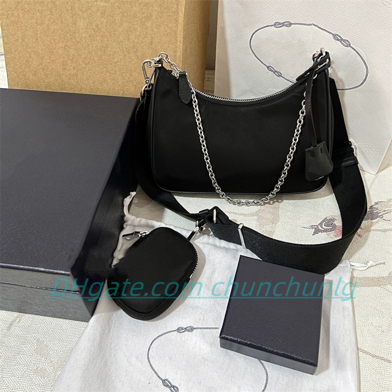 

Sale 3 piece high quality man womens bags Luxurys Designers handbags hobo shoulder bags lady crossbody purses fashion totes Clutch Bags wallet, 1-orange