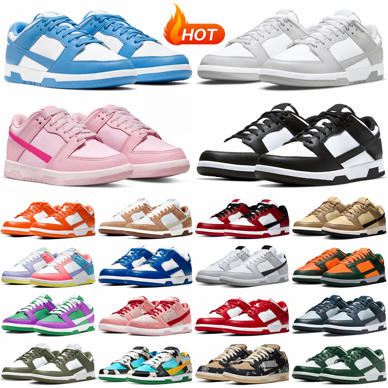 

2023 Casual shoes for men women dunks flat sneakers low Panda White Black Grey Fog Triple Pink UNC Syracuse Reverse Medium Olive GAI mens trainers Jogging Walking