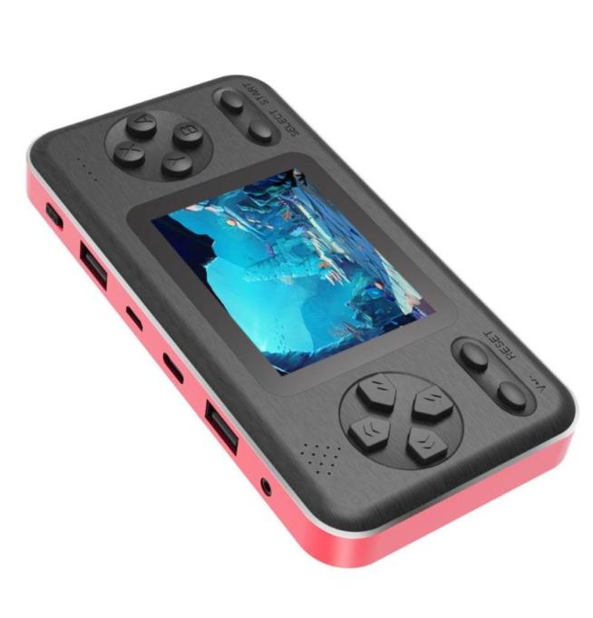 

Portable Game Players BuilIn 500 Power Bank Console Gaming Machine With 28inch Colored Screen Player Toys For Children6094247