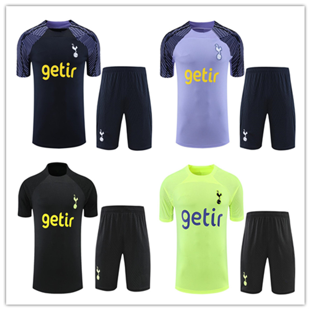 

2023 2024 spurs men and kids football training tracksuit soccer suit jerseys polos Short sleeve shorts kit 22 23 24 mens polo jersey sets jogging Tracksuits