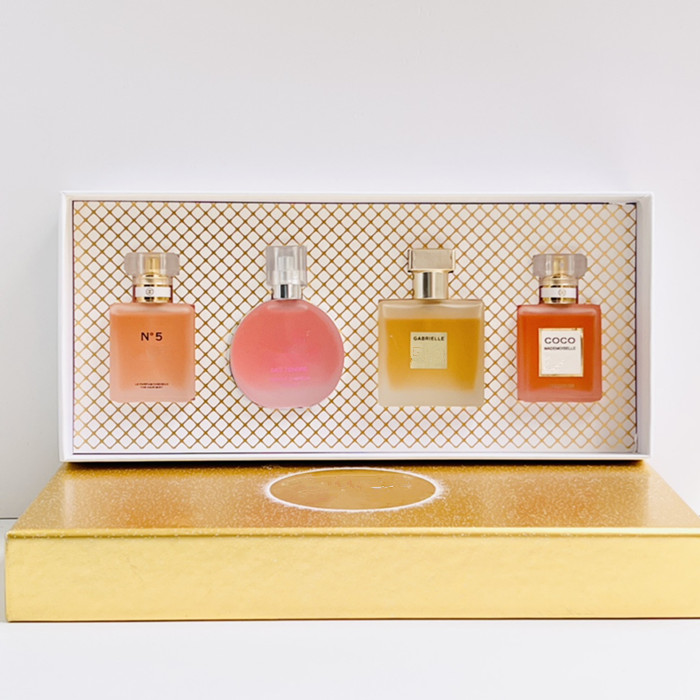 

Famous Women Perfume Suit N5 COCO CHANCE Anti-Perspirant Deodorant Spray 25mlx4 Body Mist Long Lasting Scent Fragrance For Gift Natural Ladies Cologne Good Smell