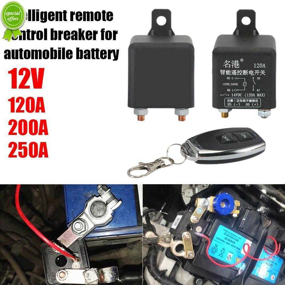 

New Battery Switch Relay 12v Remote Control Battery Disconnect Cut Off Isolator Switch Anti-theft with Remote Control Switch Fobs