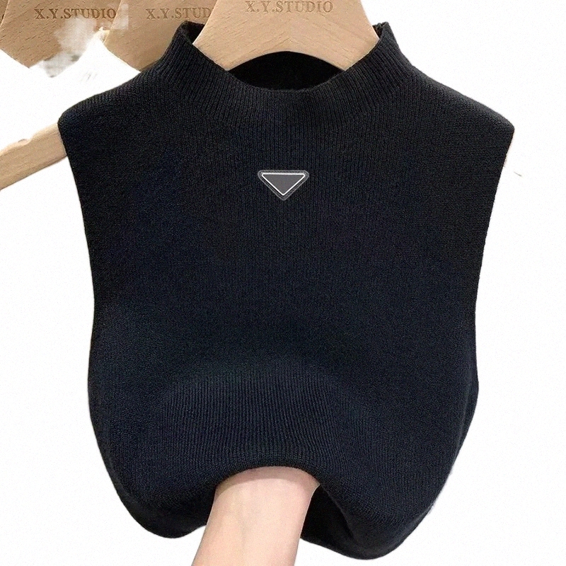 

designer vest sweater Women vests Sweaters spring fall loose Letter round neck pullover knit waistcoats sleeveless vest top waistcoat jumper woman plu R3hs#