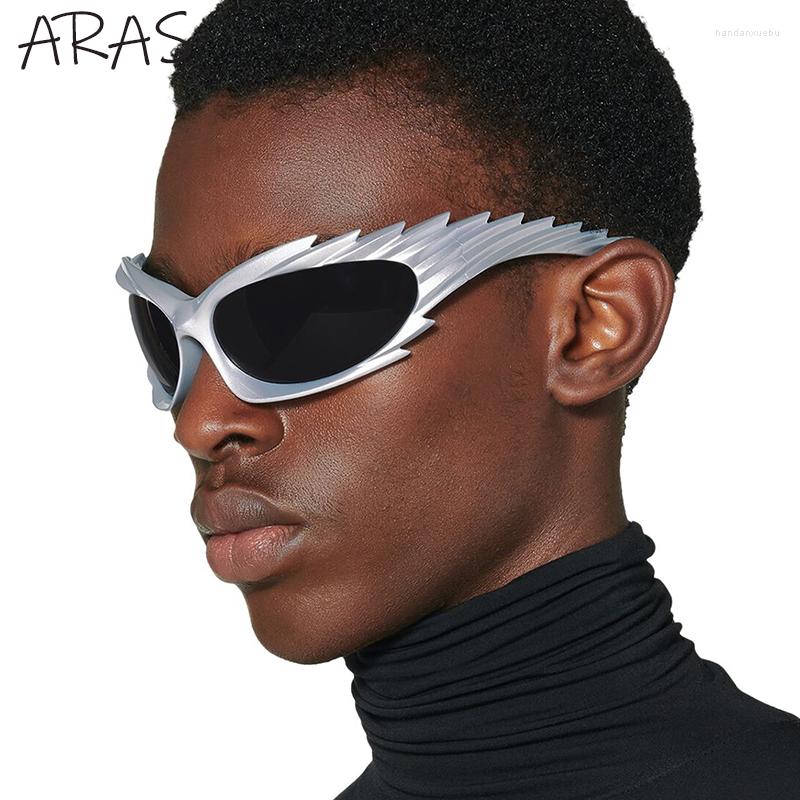 

Sunglasses Vintage Spike Rectangle Y2K Women Men 2023 Designer Steampunk Sun Glasses For Male Punk Sports Sunglass