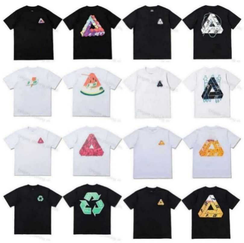 

Designer Fashion t shirt palaces shirts short sleeves triangle graffiti print trendy T shirts for men women Loose Summer Hip Hop High Street tees c11, 14