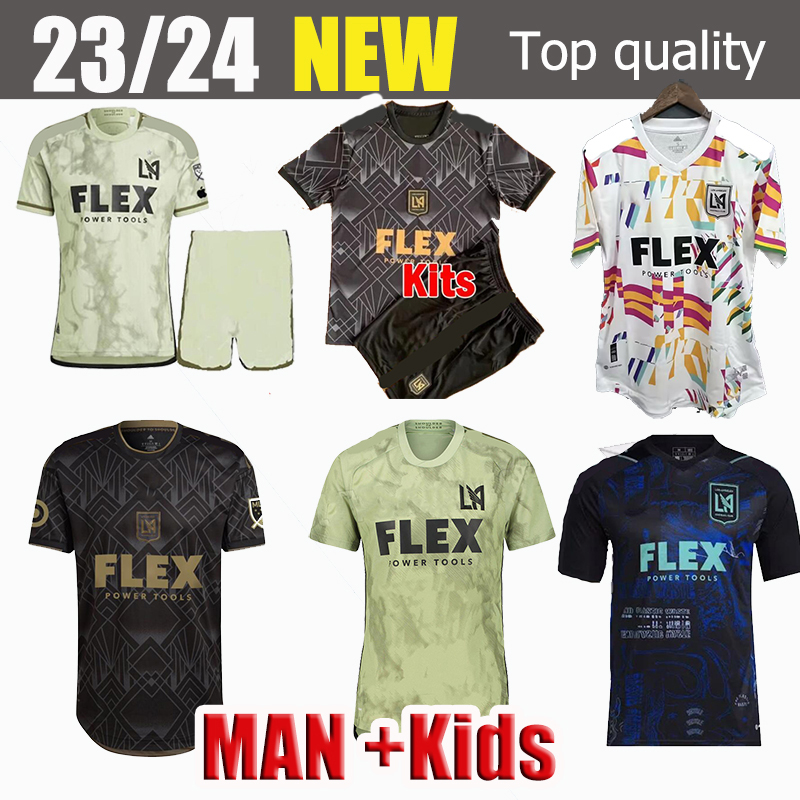

2023 2024 LAFC Away VELA soccer jerseys 23 24 Fan and Player Version CHIELLINI ACOSTA D BOUANGA KAYE ROSSI Los Angeles FC men kids kits Football shirts