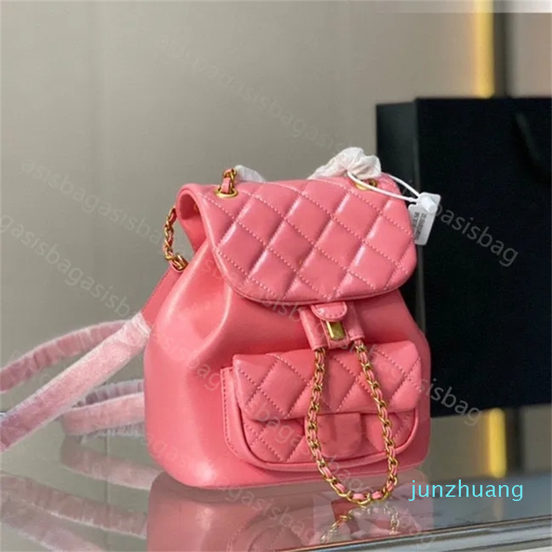 

Designer Mini Backpack Purse bag Luxury Backpacks Shoulder Cross body Woman Purses Card Holder quilted leather mini Handbags chain wallet
