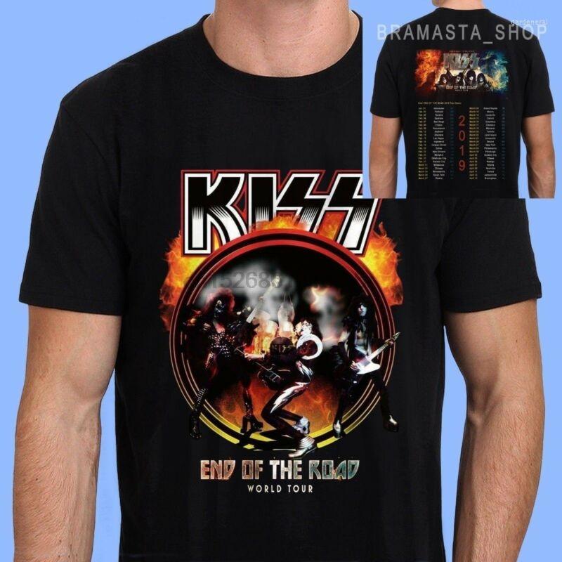 

Men's T Shirts KISS The Final Tour Ever End Of Road World 2023 Black T-Shirt, Notprint