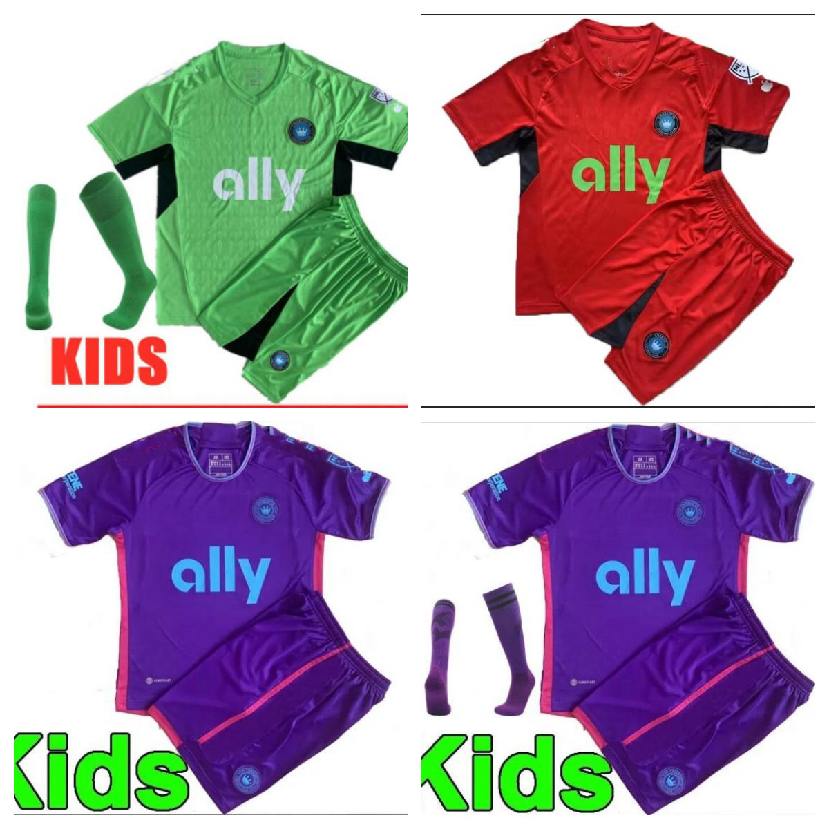 

2023 2024 Charlotte FC fans player Soccer Jerseys kids kit 23/24 SWIDERSKI FUCHS BENDER ORTIZ ALCIVAR RUIZ WALKES ARMOUR Home Away Football Shirt, Red