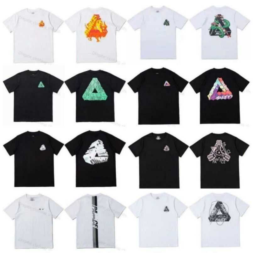 Designer polo t-shirt palais chemises manches courtes triangle graffiti imprimer T-shirts à la mode pour hommes femmes Loose Summer Hip Hop High