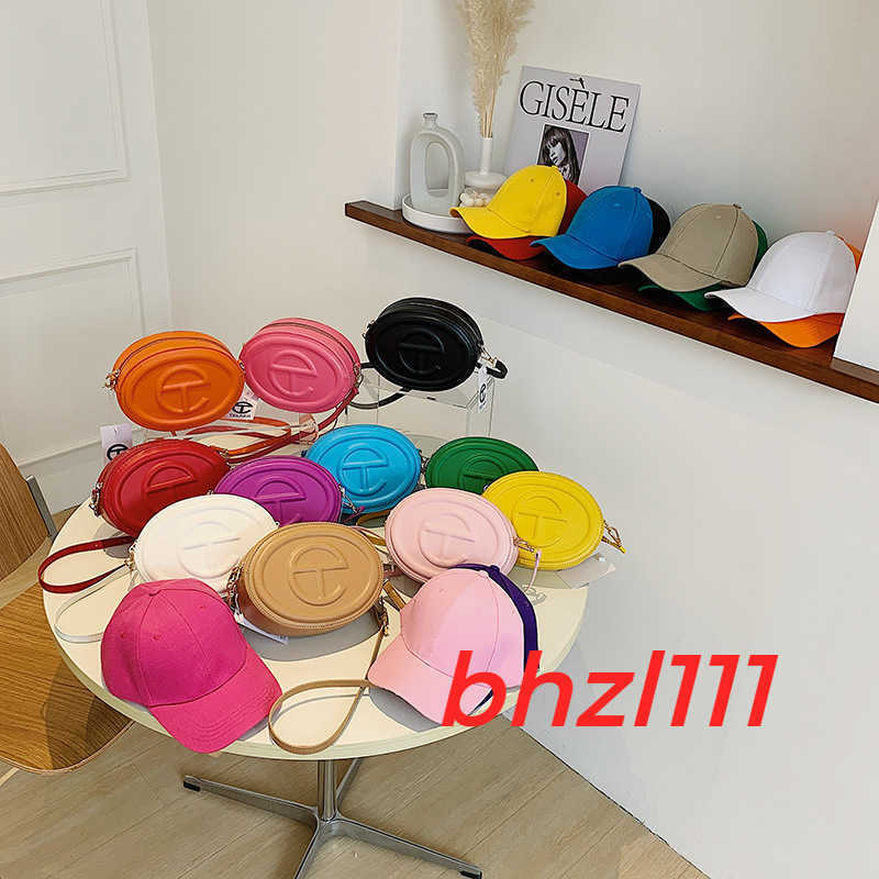 

2023 Top Quality TELFAR Bags spring new net red same small round cake bag Telfars solid color texture Single Shoulder Messenger Bag Commuter Bag, Yellow