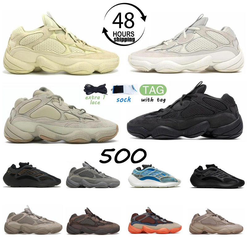 

Men Women 500 top designer Running Shoes Mens Utility Black Bone White Super Moon Yellow Sneakers Outdoor Runner Trainer Sneakers Sports, Color #5