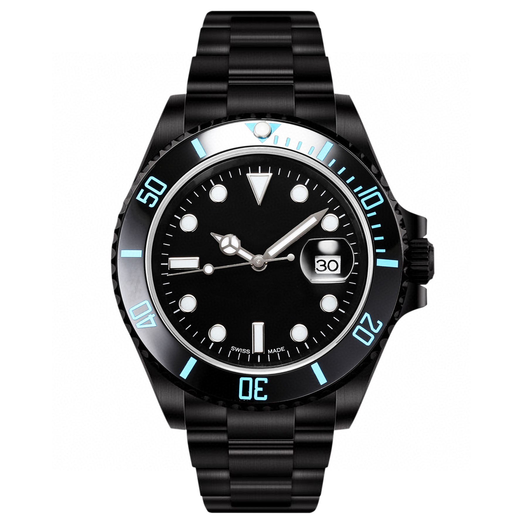 

Designer Watches Watch high quality mens watch dayjust ice out watch shock movement carbon black sapphire black diamond case luminous business sports luxury watch