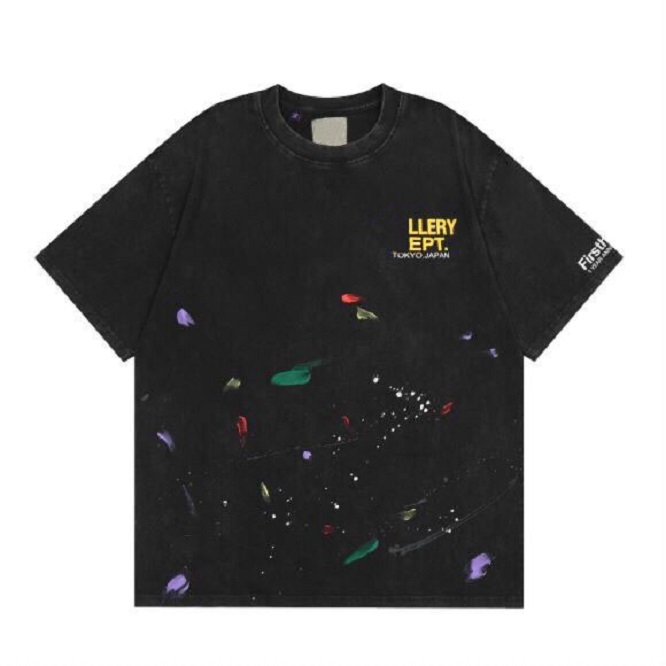 

2023ss early spring new high-grade cotton printed T-shirt round neck stitching pullover short sleeves women's tank top sweatshirt size m-xxxl color black white j66f4
