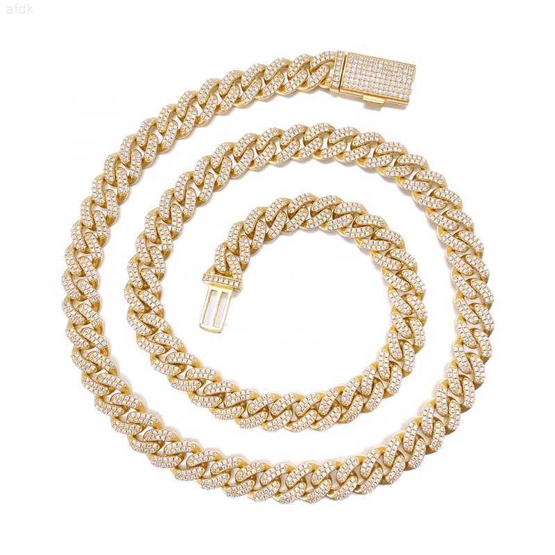 

10mm Cuban Link Pass Diamond Tester Bling Fully Flooded Kansas City Iced Out Moissanite Chain