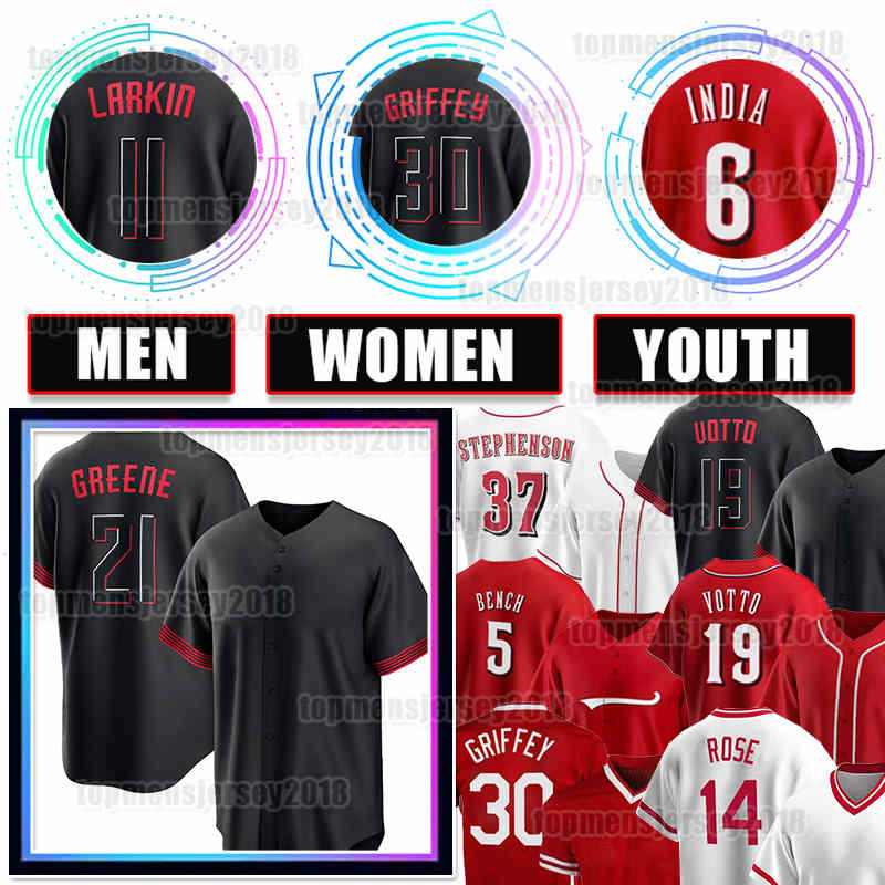 

19 Joey Votto Baseball Jersey Barry Larkin Johnny Bench 2023 City Connect Jonathan India Pete Rose Reds Hunter Greene Jose Barrero Joe Morgan Ken Griffey Jr Wil Myers, Men jersey(h r)