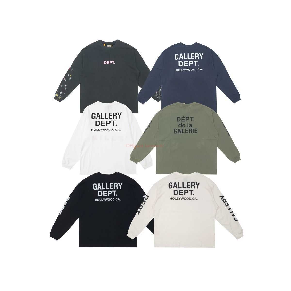 

Designer Fashion Clothing Galleries Tees Tshirt Galleryes Depts Fashion Wash Print Round Neck Long Sleeve High Street Loose Waffle Long t Men's Women's Fashion, Flower gray
