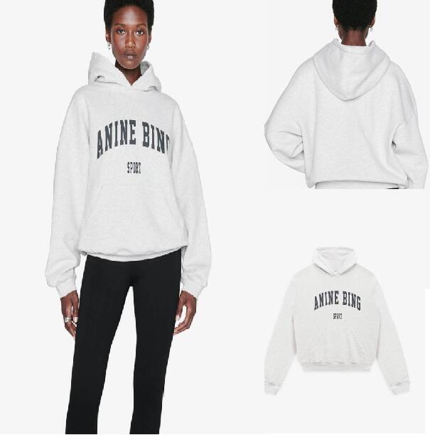 

23ss Anine Bing women's hoodies Vintage Bing Embroidery Letter Burst Sweatshirt Print Designer Sweater classic Pullover AB bing Hoodie Women Fashion Sportshirt, 24