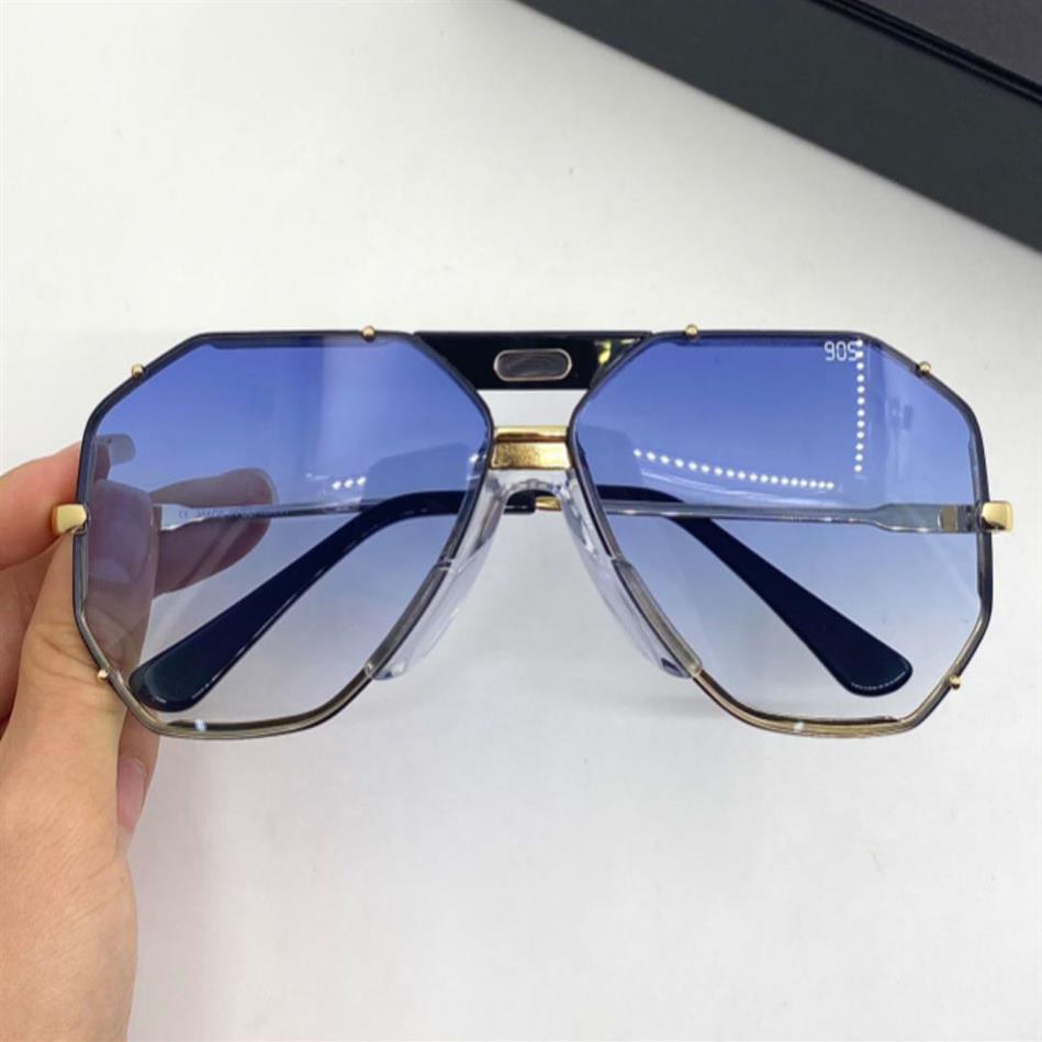

Legends 905 Sunglasses Gold Black Blue Gradient Men Classic Sun Glasses with box235W