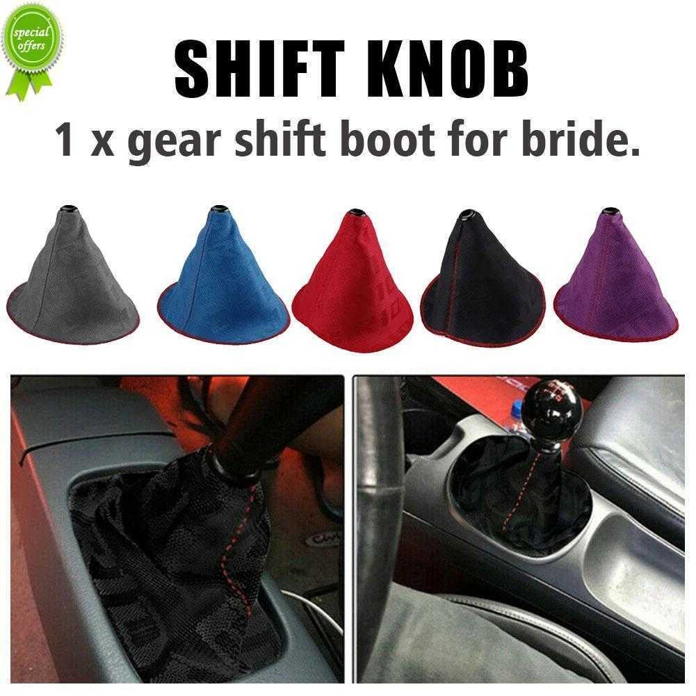 

New Bartoo-universal Jdm Style Bride Recaro Hyper Fabric Shift Knob Boot Cover Shifter Lever Collars Auto Inter Accessories Sfn059