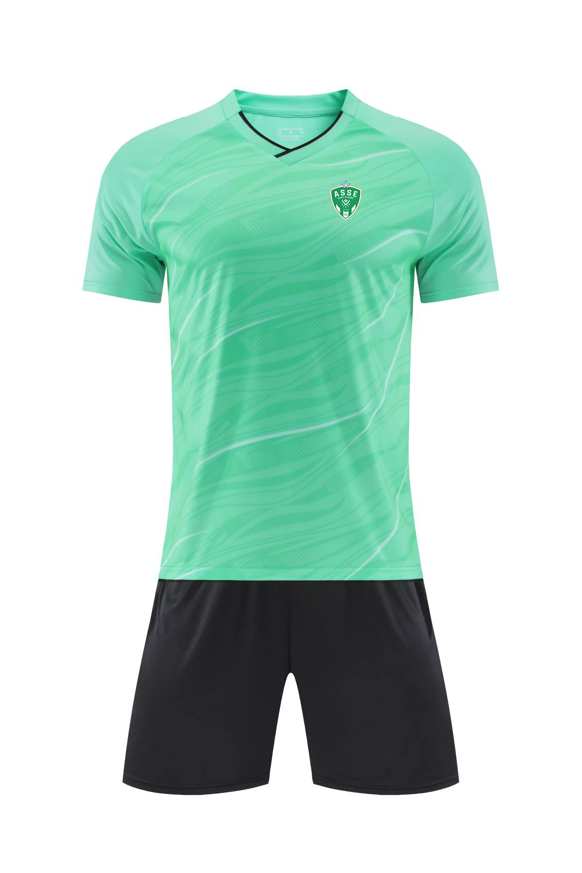

AS Saint-Etienne Men's Tracksuits children summer soccer fans short sleeve suit outdoor jogging T shirt football training suit, No 4