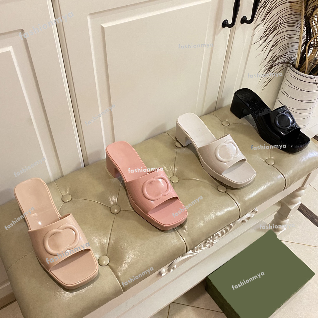 

Designer Slippers Women Slipper Summer Jelly Slide Platform Slipper Luxury Crystal Sandals Beach Shoe Women Sandals Flat Slides High Heels
