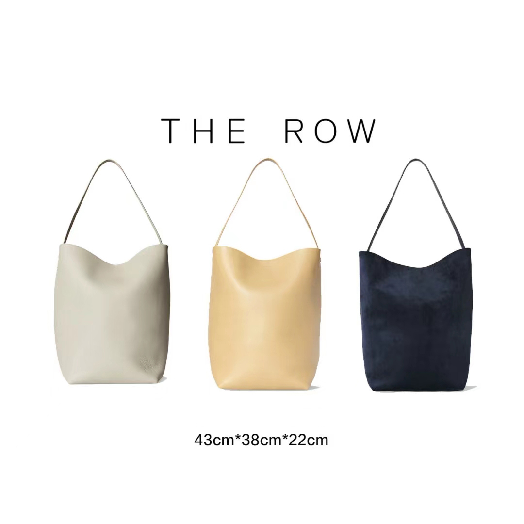 

classic the row Park tote Bag Mens designers handbag basket beach bags Purses Womens Luxury shoulder basket makeup Bucket Bags leather clutch Basket crossbody bag, White