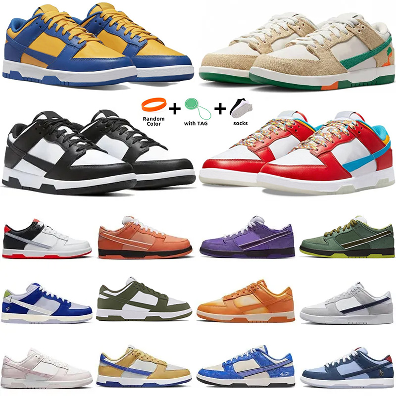 

Running Shoes Low Sneaker Jarritos Medium Olive Panda White Black Fruity Pebbles Green Purple White Orange Lobster UNC UCLA Platform Shoe Mens Women Sports Sneakers, Color#15