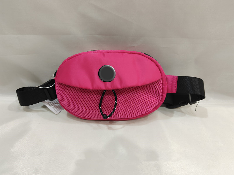 

lu Outdoor Belt Bags Women Men Waist Bag Take it With Metal Gym Elastic Adjustable Strap Zipper Fanny pack 7 Colors, Amy green