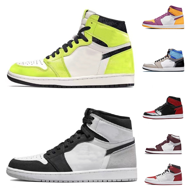 2023 Jumpman 1 Basketball Shoes Men 1s Lost Found True University Blue Hyper Royal Panda dark Mocha bred shadow UNC Smoke Grey Women Sports Sneak-image-866016120