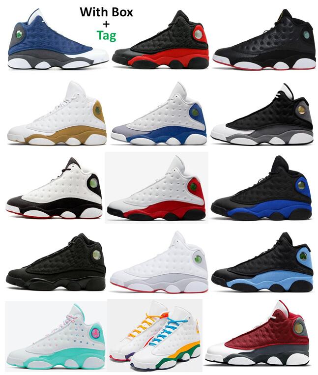 

13 13s Basketball Shoes Playoff Flint Wolf Grey Wheat Bred University Blue French Blue Chicago Black Cat He Got Game Aurora Green Hyper Royal Playground Men Sneakers, Olive