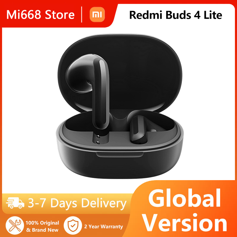 

Global Version Xiaomi Redmi Buds 4 Lite Earphone TWS BT 5.3 Headset Mi True Wireless Earbuds 4 Headphone IP54 20h Battery Life, White