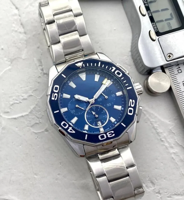 

2023 New Five stitches luxury mens tag heuerity watches All dial work Quartz Brand chronograph clock leather belt men fashion accessories wristwatches KD746