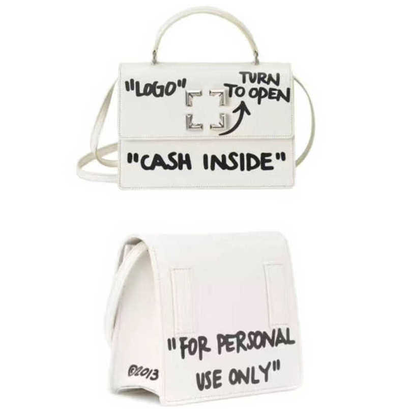 

Cosmetic Bags Cases Womens Luxury Classic Evening Bags Handbag Offs White Brand Designers Graffiti Bag Fashion Letter Backpack One Shoulder Purse Ladielcog, Black