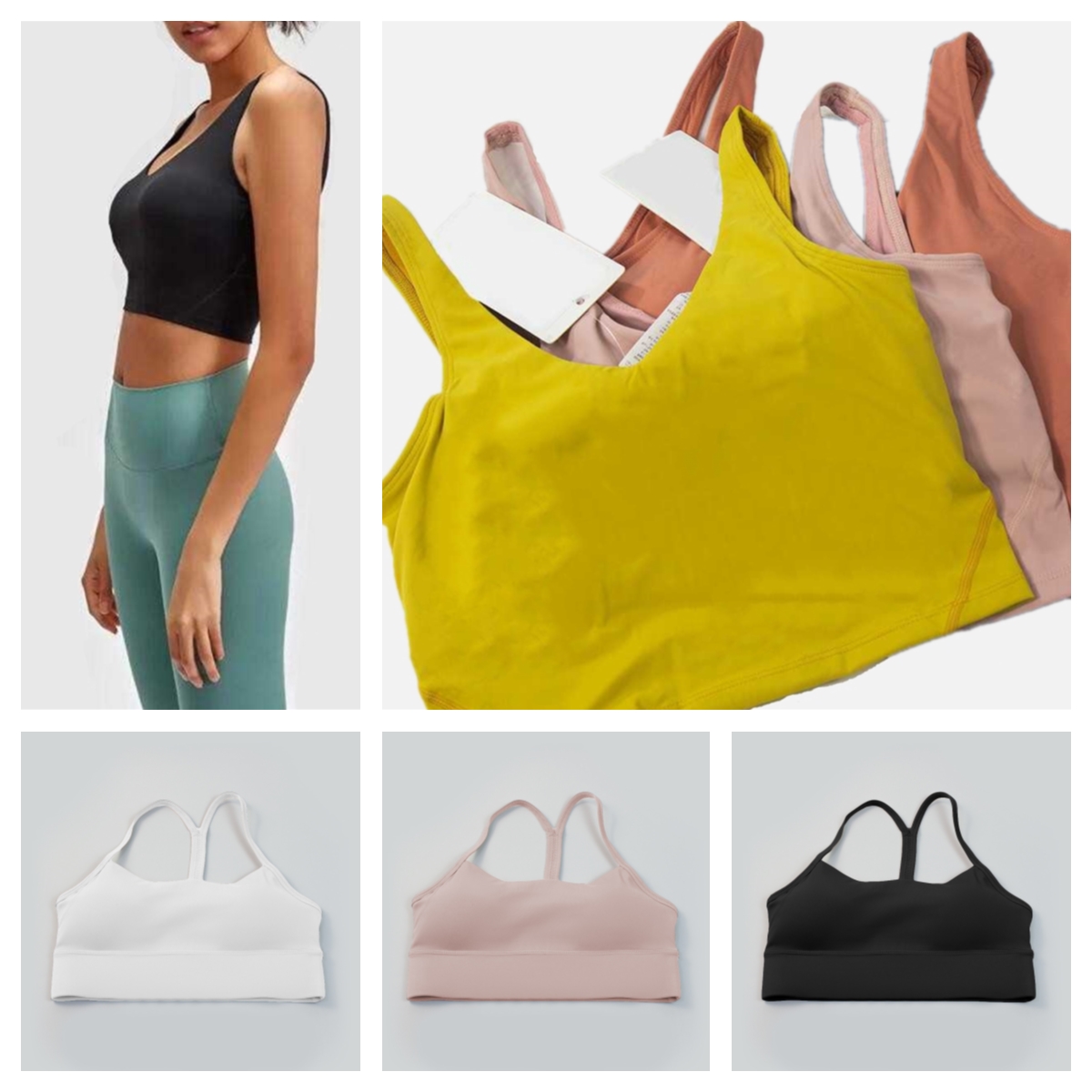 

Yoga Align Sports Bra Gym Clothes Womens Underwears TanksCamis Shockproof Running Fashio shapewear, 12