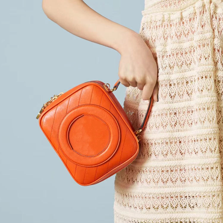 

top handle blondie fashion tote bag designer luxury clutch cross body europe Womens man zipper satchel hand bag shoulder genuine leather handbag brown orange Bag