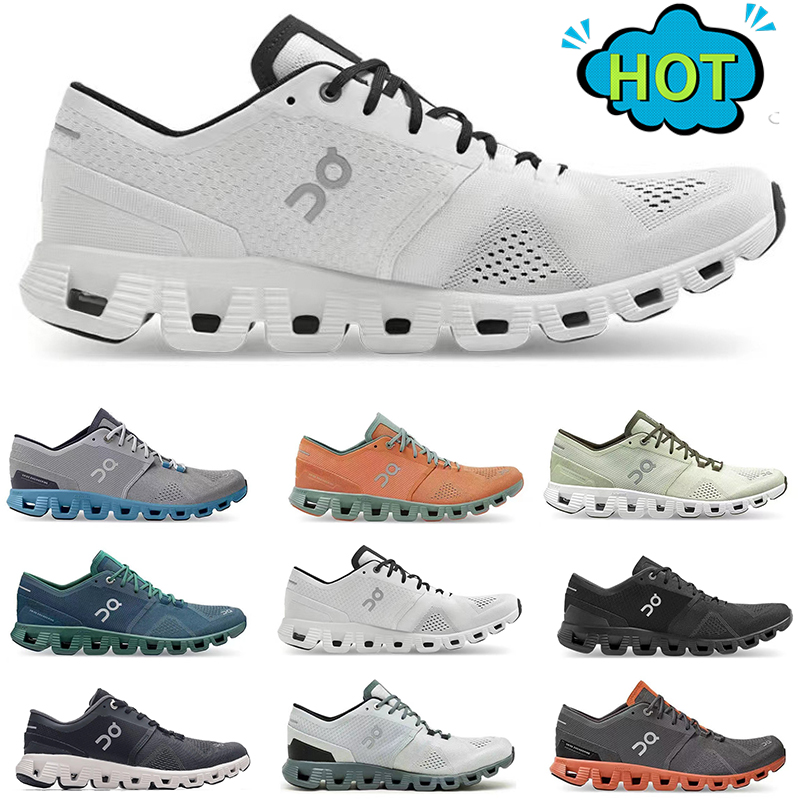 

Top On Cloud Casual Shoes Women men ON Running Sneakers Aloe ash black orange rust red Storm Blue white workout and cross trainning shoe Designer Men Sports trainers, 1# black