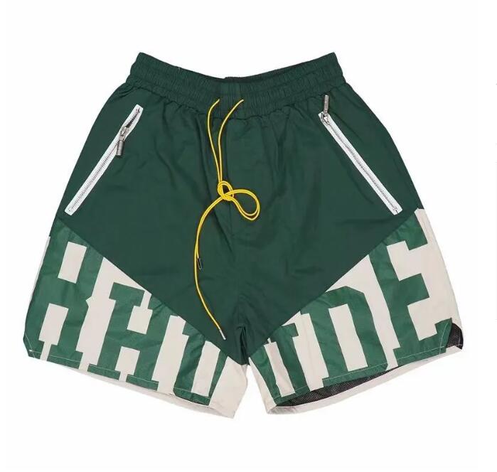 

Rhude designer Shorts mens Fashion Beach Pants Sports Fitness Luxury High Quality Shorts Summer Casual Versatile Quick Drying Breathable Mesh Pant