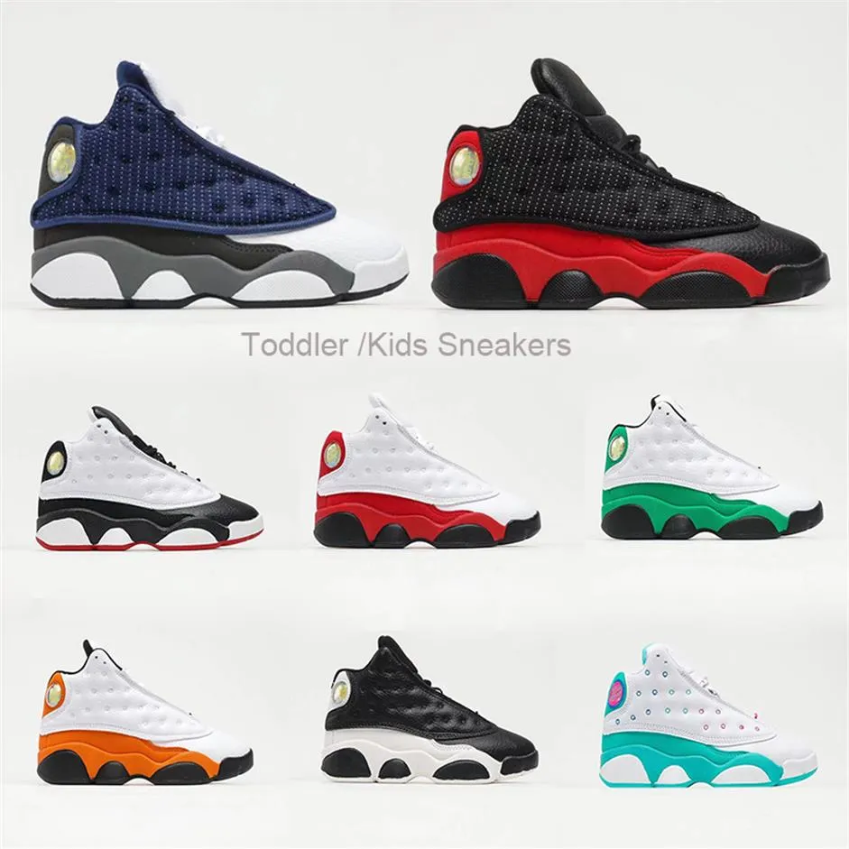 

Infant Kids Reverse Toddler Jumpman 13s XIII Basketball Shoes Red Flint Children Lucky Aurora Green Tennis Sport Trainer Outdoor A2896, He got game