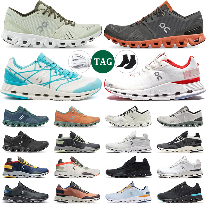 

on cloud shoes for men women oncloud running shoe Black White Storm Blue Tide Rust Rock Grey mens trainer, # 14